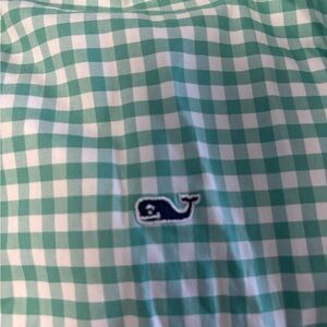 Vineyard Vines Mint Checkered Shirt